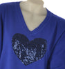 MAGLIONE DONNA RAGAZZA CURVY VISCOSA SCOLLO A V CUORE MARCA DOLCEMENTE ART.10
