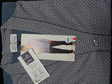 PIGIAMA UOMO PURO COTONE APERTO BOTTONI TASCHE FANTASIA ELEGANTE BIP BIP ART. 3026