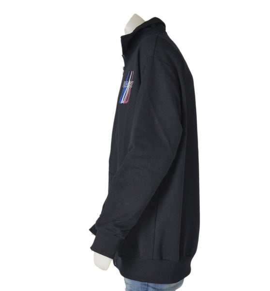 FELPA UOMO CONFORMATA COTONE ZIP TASCHE POLSINI FASCIA STAMPA MARCA MAXFORT ART.E2258100