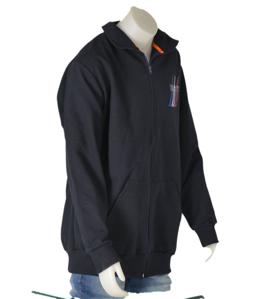 FELPA UOMO CONFORMATA COTONE ZIP TASCHE POLSINI FASCIA STAMPA MARCA MAXFORT ART.E2258100