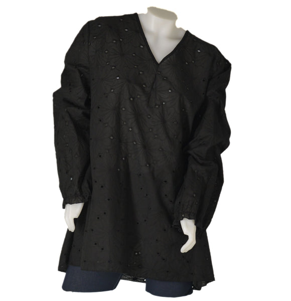 CASACCA DONNA CONFORMATA COTONE SCOLLO MANICA LUNGA MACRAME' MARCA DOLCEMENTE ART. 6030B