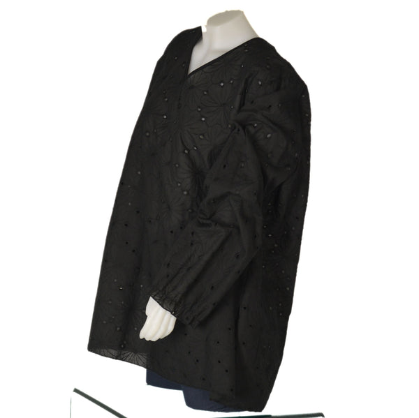 CASACCA DONNA CONFORMATA COTONE SCOLLO MANICA LUNGA MACRAME' MARCA DOLCEMENTE ART. 6030B