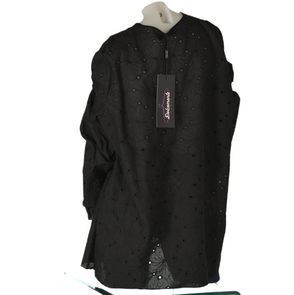 CASACCA DONNA CONFORMATA COTONE SCOLLO MANICA LUNGA MACRAME' MARCA DOLCEMENTE ART. 6030B