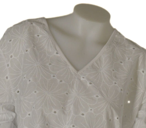 CASACCA DONNA CONFORMATA COTONE SCOLLO MANICA LUNGA MACRAME' MARCA DOLCEMENTE ART. 6030B
