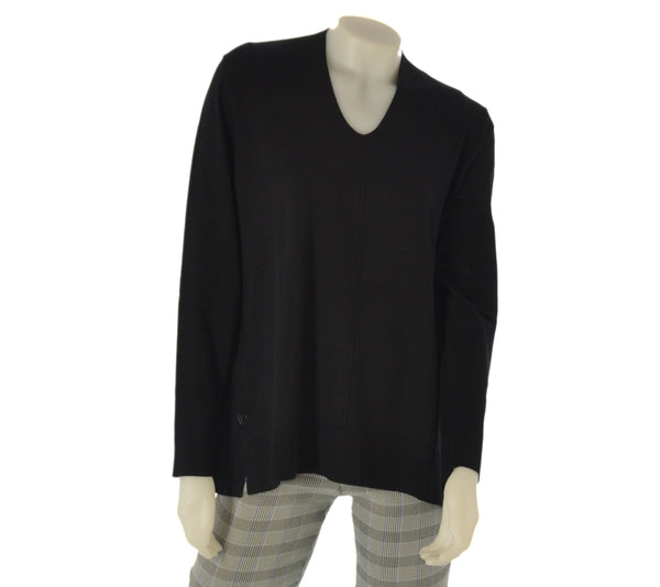 MAGLIONE CONNA CALIBRATO SCOLLO POLSINI SPACCHETTI MORBIDO MARCA LUISA VIOLA ART. M418L006643N