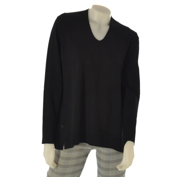 MAGLIONE CONNA CALIBRATO SCOLLO POLSINI SPACCHETTI MORBIDO MARCA LUISA VIOLA ART. M418L006643N