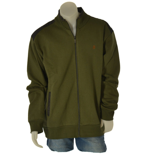 FELPA UOMO CONFORMATA ZIP POLISINI FASCIA TASCHE FELPATA BORDINI MARCA COVERI ART. 3663