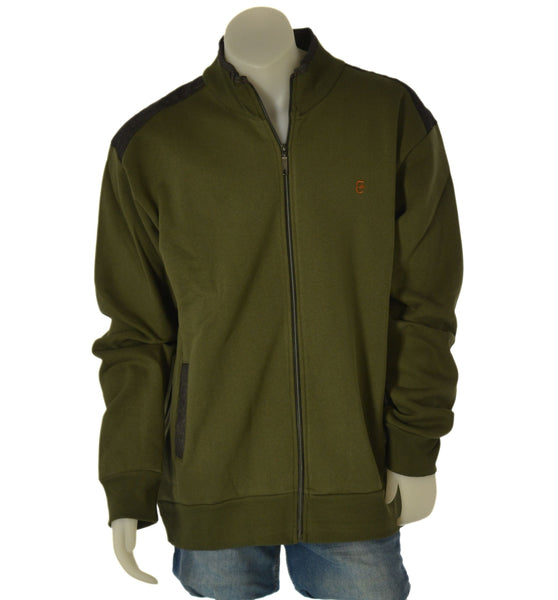 FELPA UOMO CONFORMATA ZIP POLISINI FASCIA TASCHE FELPATA BORDINI MARCA COVERI ART. 3663