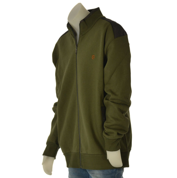 FELPA UOMO CONFORMATA ZIP POLISINI FASCIA TASCHE FELPATA BORDINI MARCA COVERI ART. 3663