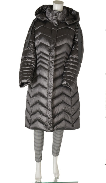 PIUMINO DONNA CONFORMATO ZIP AUTOMATICI TASCHE FODERA CAPPUCCIO MARCA LUISA VIOLA ART. F591F