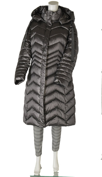 PIUMINO DONNA CONFORMATO ZIP AUTOMATICI TASCHE FODERA CAPPUCCIO MARCA LUISA VIOLA ART. F591F