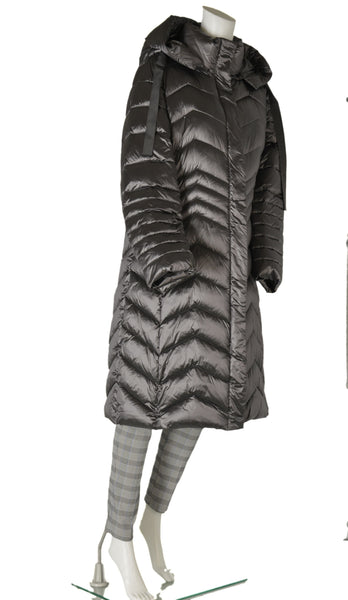 PIUMINO DONNA CONFORMATO ZIP AUTOMATICI TASCHE FODERA CAPPUCCIO MARCA LUISA VIOLA ART. F591F