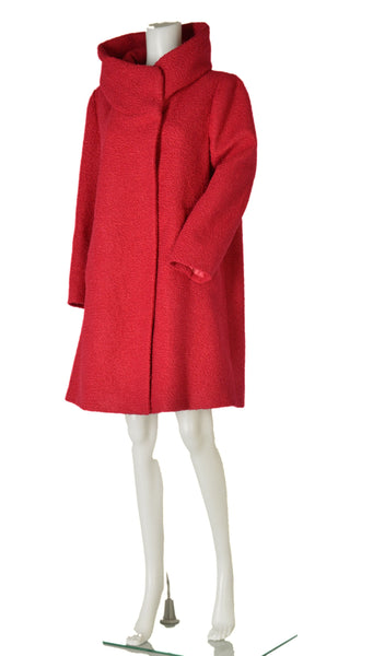 CAPPOTTO DONNA CONFORMATO BOTTONI CAPPUCCIO TASCHE MARCA LUISA VIOLA ART. 8935F