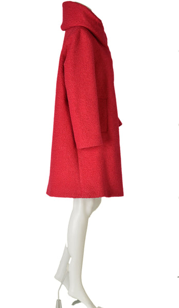 CAPPOTTO DONNA CONFORMATO BOTTONI CAPPUCCIO TASCHE MARCA LUISA VIOLA ART. 8935F