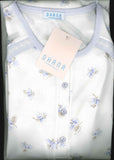 CAMICIA DA NOTTE DONNA TERMO COTONE FIORI BOTTONI MARCA OHANA ART.21789