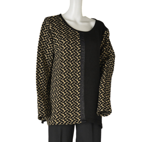 CASACCA DONNA CONFORMATA GIROCOLLO FANTASIA LUREX SPACCHETTI MARCA BARBARELLA ART.225MX