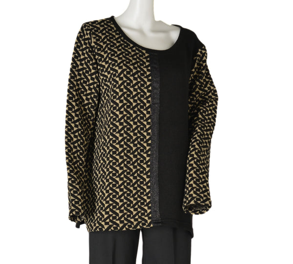 CASACCA DONNA CONFORMATA GIROCOLLO FANTASIA LUREX SPACCHETTI MARCA BARBARELLA ART.225MX