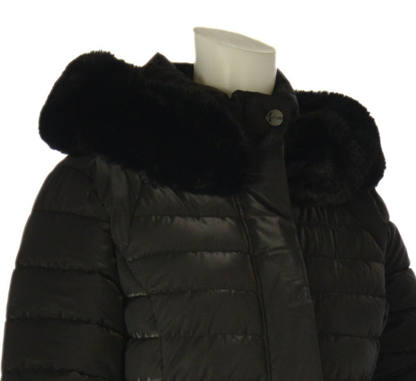GIACCONE DONNA CONFORMATO ZIP BOTTONI POLSINO TASCHE ECOPELLICCIA CAPPUCCIO LAVORATO MARCA VIRGINIABLU ART. CONF-AVA-11C