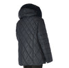GIACCONE DONNA CONFORMATO ZIP BOTTONI TASCHE CAPPUCCIO ECOPELLICCIA LAVORATO MARCA VIRGINIABLU ART. CONF-REBECCA-41C