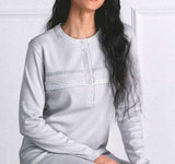 CAMICIA DA NOTTE DONNA TERMO COTONE SERAFINO PIZZO MARCA OHANA ART. 21792