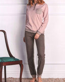 PIGIAMA CALIBRATO DONNA  SERAFINO JACQUARD TASCHINO POLSINI MARCA OHANA ART. 21858