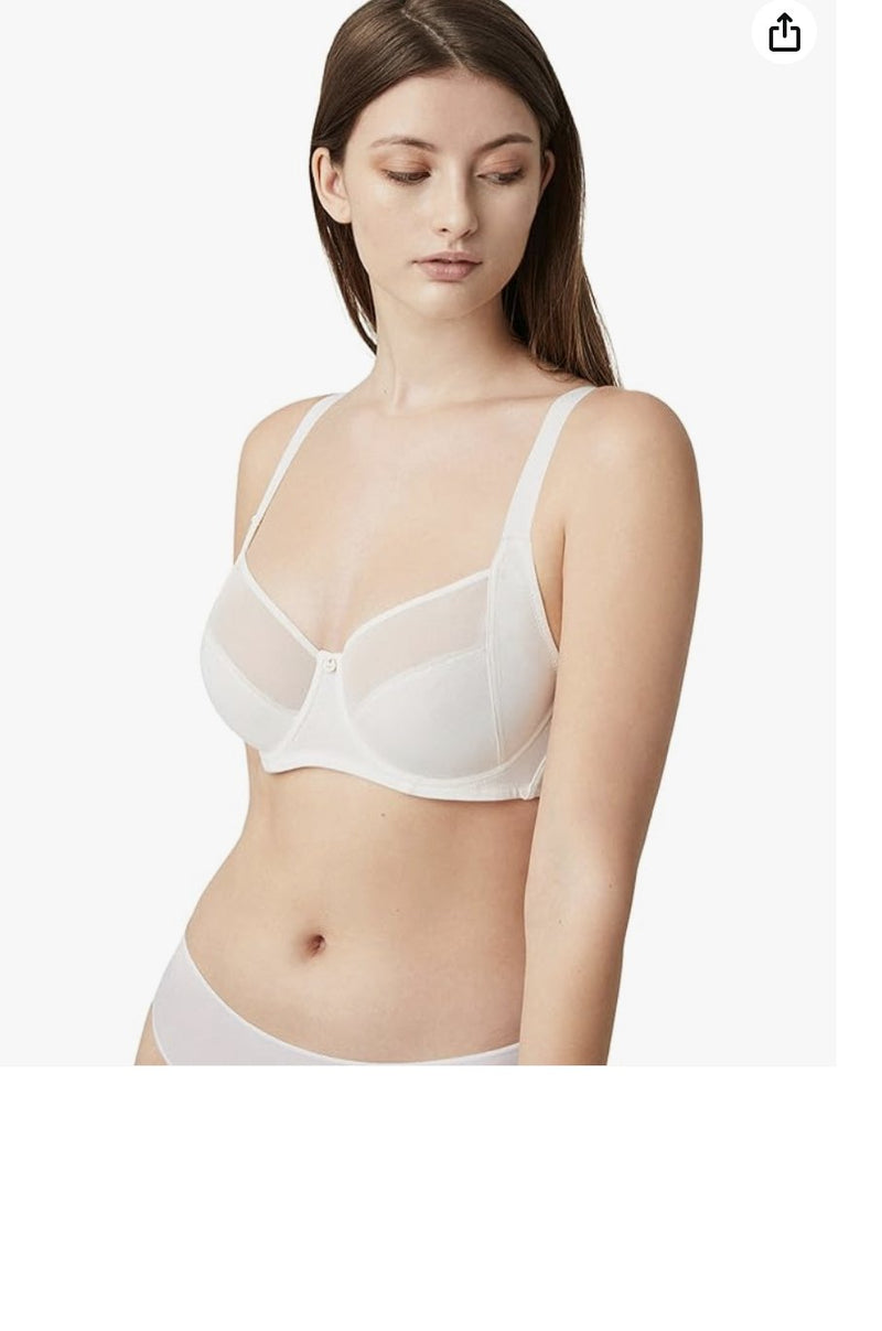 REGGISENO CON FERRETTO INSERTO MICROFIBRA TULLE ELASTICIZZATO SPALLINE REGOLABILI YSABEL MORA ART.10027