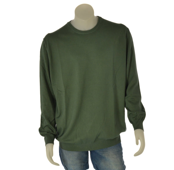 MAGLIONE COTONE UOMO RAGAZZO GIROCOLLO TAGLIE OVER MARCA RE DEL MARE ART. 210X