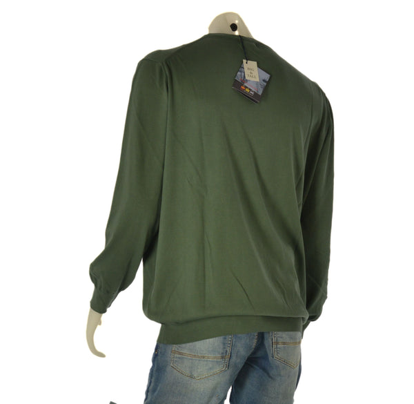 MAGLIONE COTONE UOMO RAGAZZO GIROCOLLO TAGLIE OVER MARCA RE DEL MARE ART. 210X