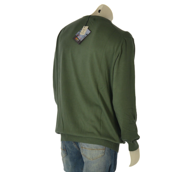 MAGLIONE COTONE UOMO RAGAZZO GIROCOLLO TAGLIE OVER MARCA RE DEL MARE ART. 210X
