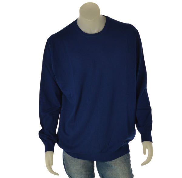 MAGLIONE COTONE UOMO RAGAZZO GIROCOLLO TAGLIE OVER MARCA RE DEL MARE ART. 210X