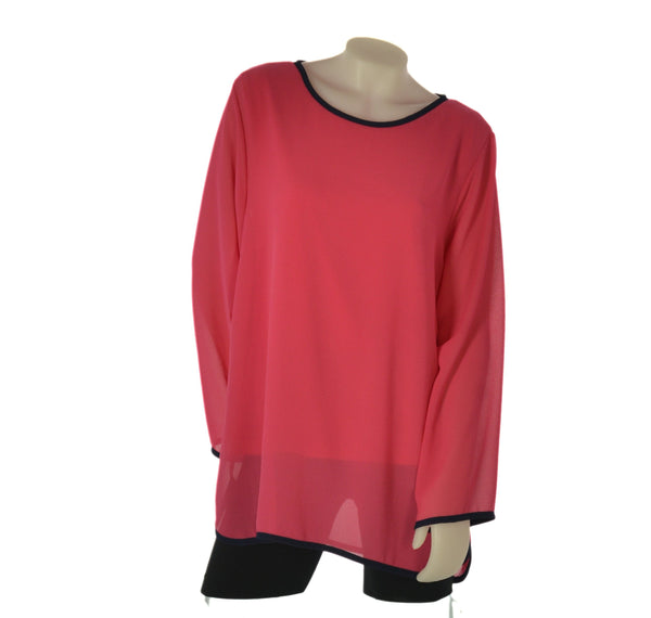 BLUSA DONNA RAGAZZA VOILE CANOTTA MARCA GIUNE ART. BL141