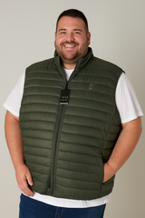 GILET UOMO CONFORMATO ZIP TASCHE MARCA MAXFORT ART. E1769 - blu / 5XL