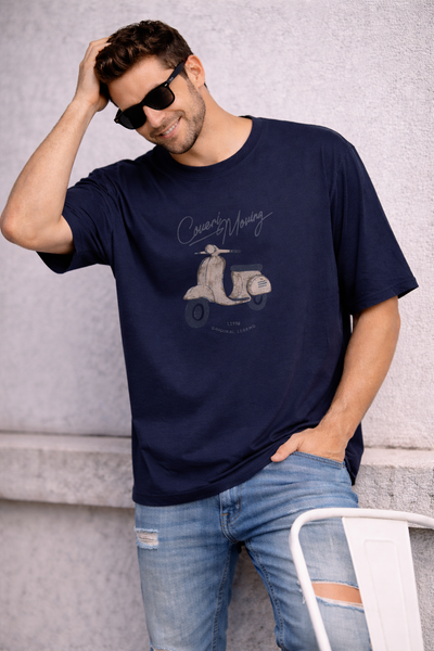 T-SHIRT UOMO COVERI TAGLIE OVER GIROCOLLO STAMPA COTONE ART. OTJ5070