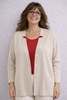 CARDIGAN DONNA CONFORMATO SILCO BOTTONI COLLETTO SPACCHETTI COMODO ART.561