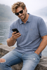 POLO UOMO RE DEL MARE TAGLIE OVER TASCHINO PIQUE COTONE ART. 94.6605X