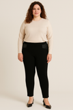 PANTALONE DONNA RAGAZZA TAGLIE OVER JERSEY ELASTICO MARCA ELISA CASTELLI ART. 1872