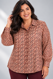 CAMICIA DONNA RAGAZZA TAGLIE OVER FANTASIA SPACCHI MARCA ELISA CASTELLI ART. 1534