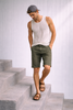BERMUDA UOMO SEA BARRIER ZIP BOTTONE TASCHE TASCHINO PASSANTI RISVOLTO STRETCH ART.NEW-IVER