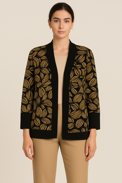 CARDIGAN DONNA POLSINI FASCIA FANTASIA MARCA DONNA AMICA ART.8118