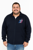 FELPA UOMO CONFORMATA COTONE ZIP TASCHE POLSINI FASCIA STAMPA MARCA MAXFORT ART.E2258100