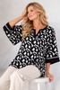 MAGLIA DONNA GAIA PIU TAGLIE OVER FANTASIA MANICHE 3/4 VISCOSA ART. 528