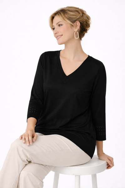 MAGLIA DONNA GAIA PIU TAGLIE OVER SCOLLO A V VISCOSA ART. 553