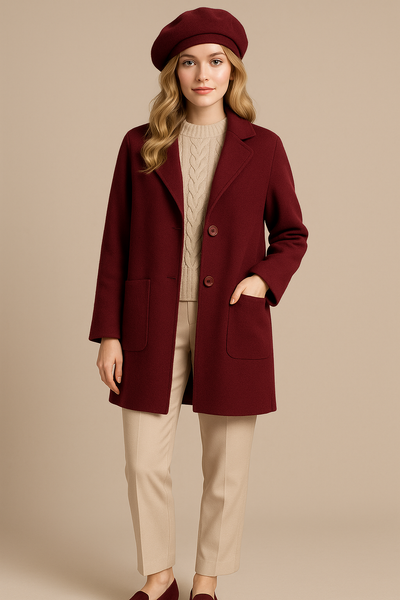 CAPPOTTO DONNA ELISA CASTELLI  TAGLIE OVER MAGLIA TASCHE BOTTONI ART. 2109