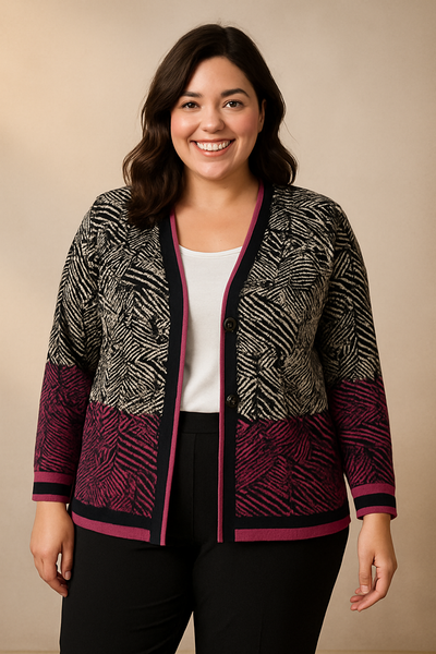 CARDIGAN DONNA BOTTONI FANTASIA MORBIDO MARCA DONNA AMICO ART.8102