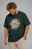 T-SHIRT UOMO MAXFORT TAGLIE OVER GIROCOLLO COTONE STAMPA ART. E2874