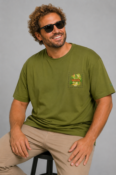 T-SHIRT UOMO MAXFORT TAGLIE OVER GIROCOLLO STAMPA COTONE ART. 39431