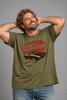 T-SHIRT UOMO MAXFORT TAGLIE OVER GIROCOLLO STAMPA COTONE ART. 41903