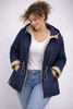 GIACCA DONNA TALENTI TRAPUNTATA REVERSIBILE TAGLIE OVER CAPPUCCIO ZIP TASCHE ART. TB37