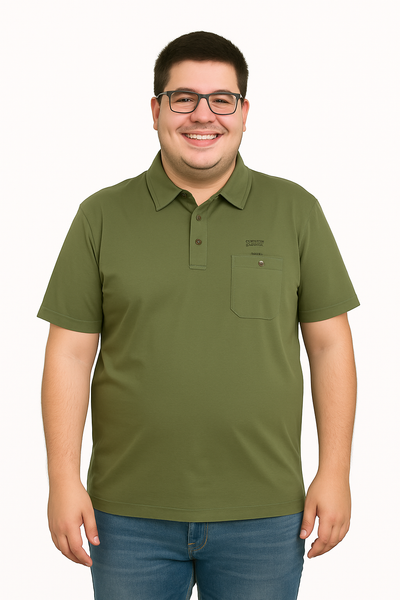 POLO UOMO CONFORMATA COTONE MEZZA MANICA TASCHINO SPACCHETTI MARCA RE DEL MARE ART. 99311X
