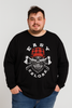 T-SHIRT UOMO CONFORMATA COTONE GIROCOLLO POLSINI STAMPA MARCA MAXFORT ART.E2118